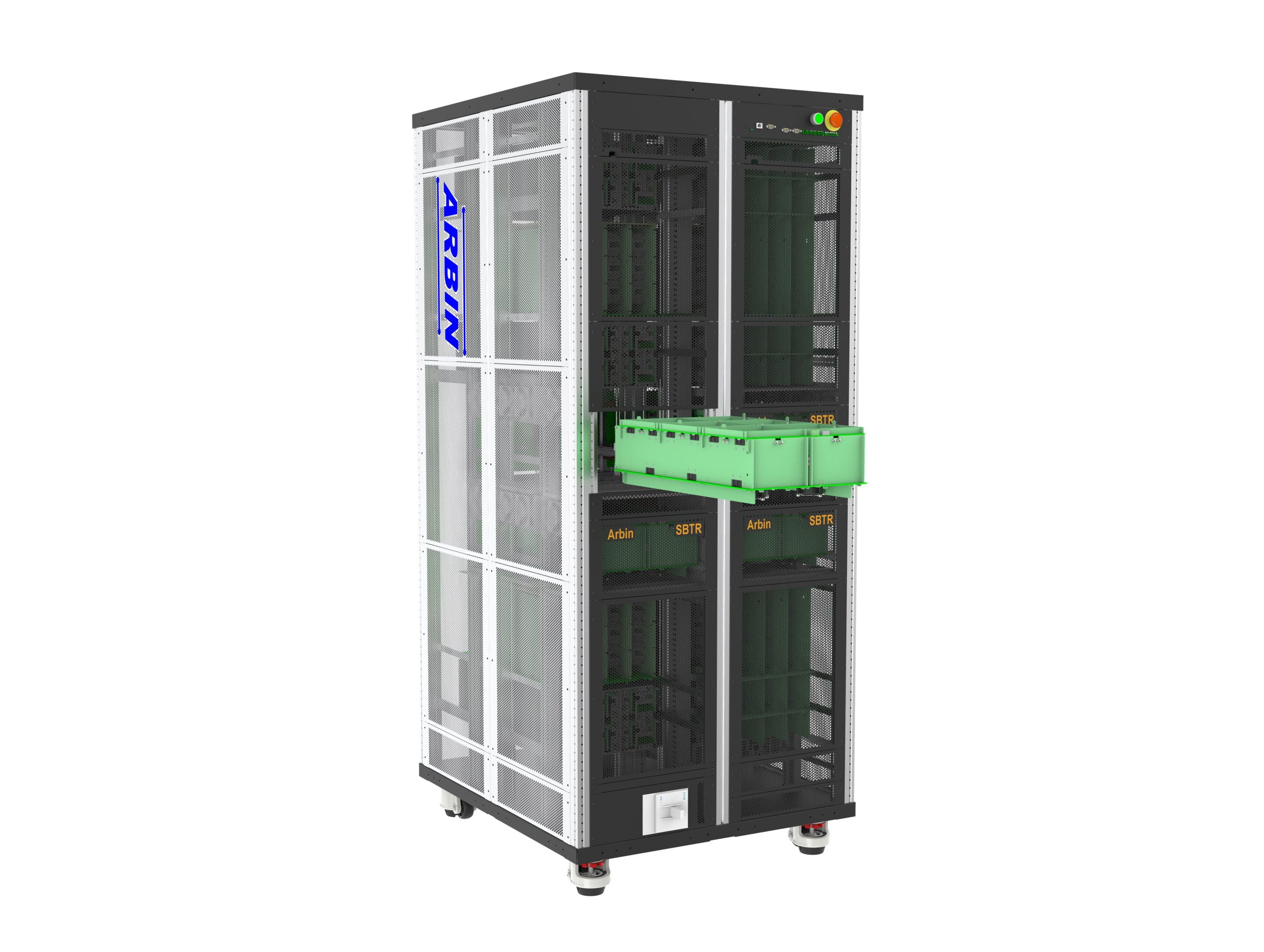 all in one system with battery tray inserting