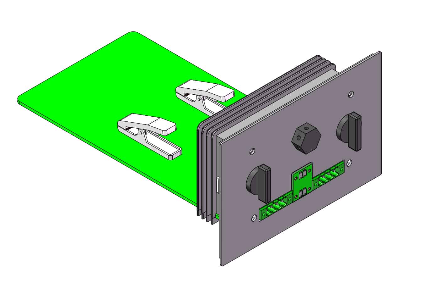 Battery Tray Holder for 5A coin cell with 2 channels
