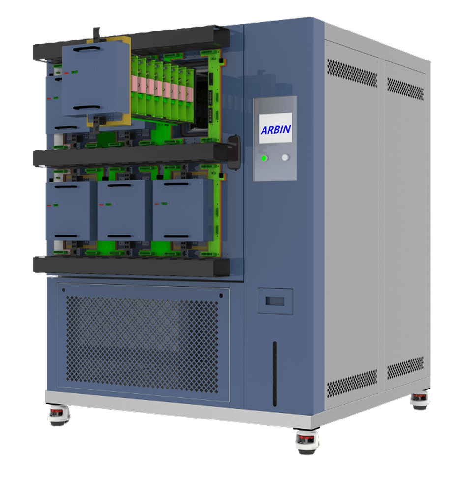 arbin smart battery tray with thermal chamber