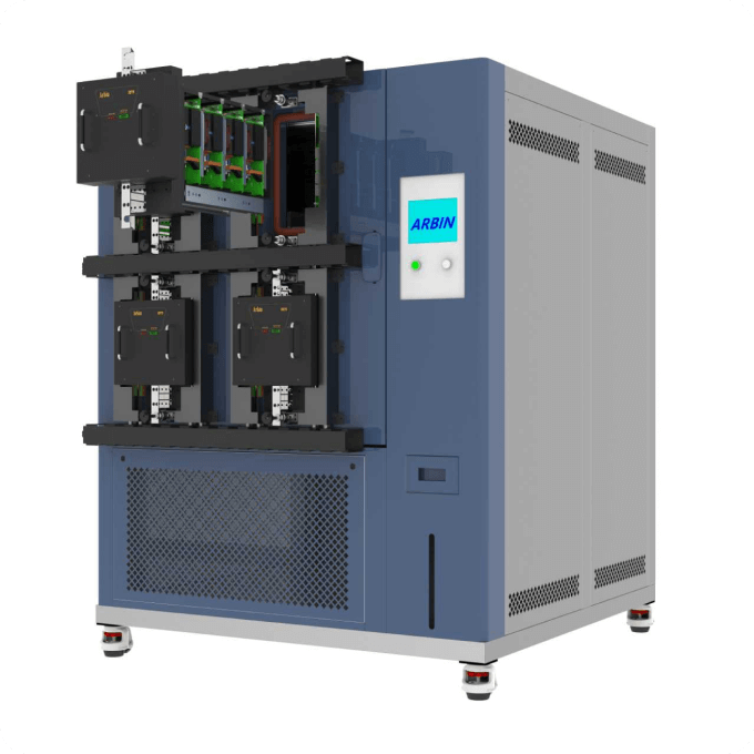 arbin smart battery trays in environment chamber