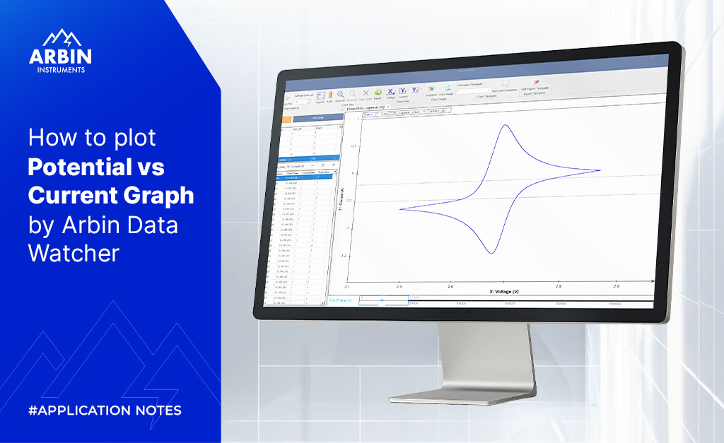 web how to plot potential vs current graph by arbin data watcher 