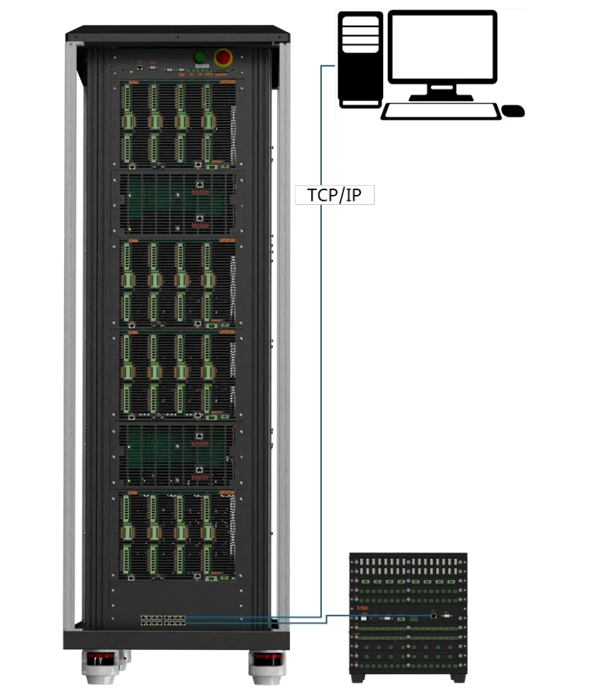 example tcp ip connection to arbin main system