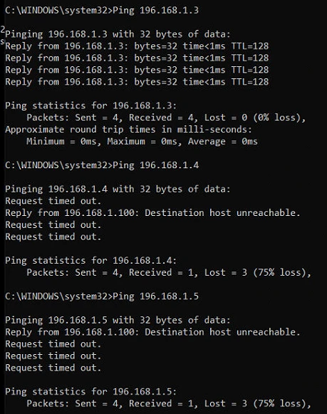 ping command arbin