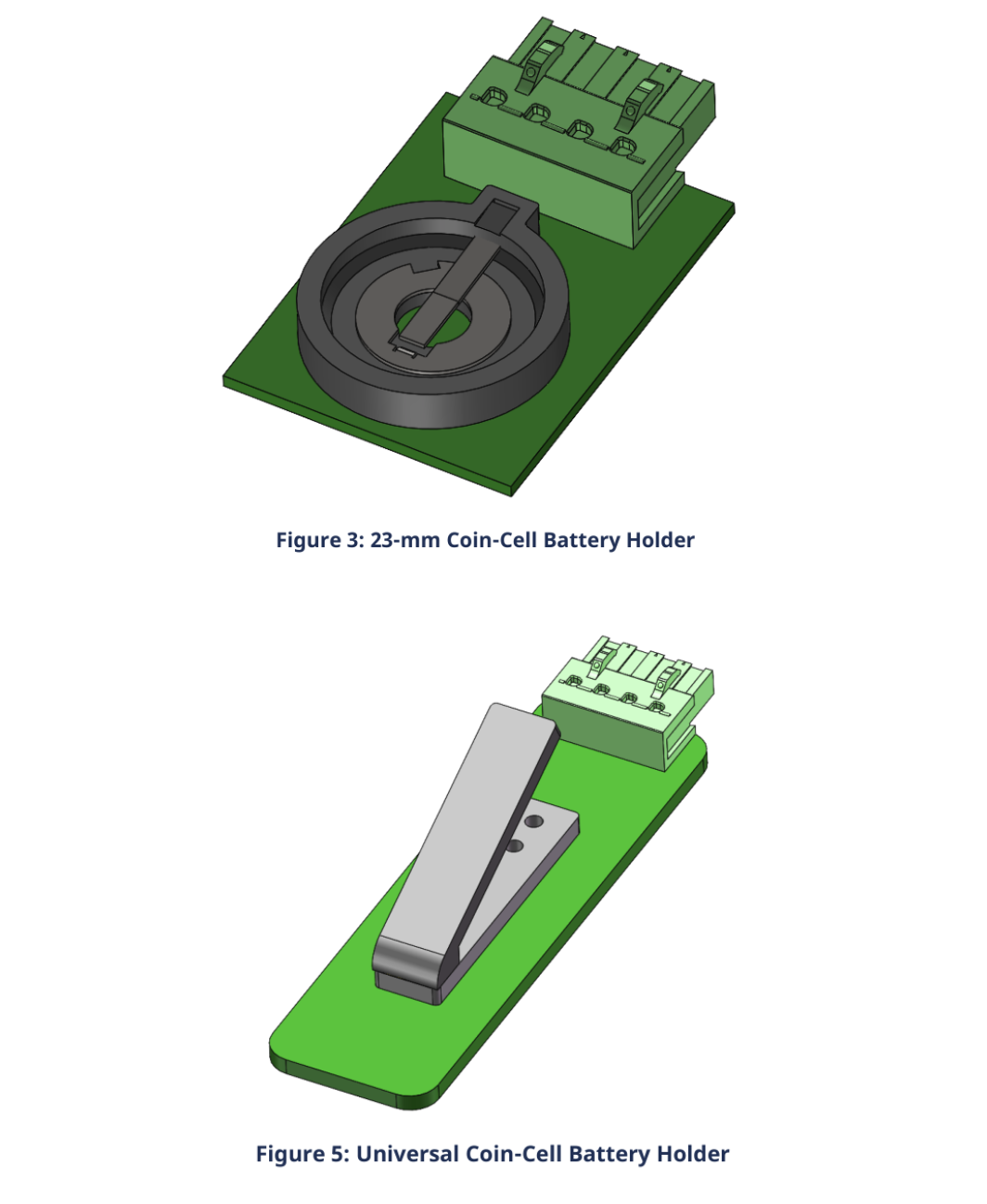 single coin cell holder