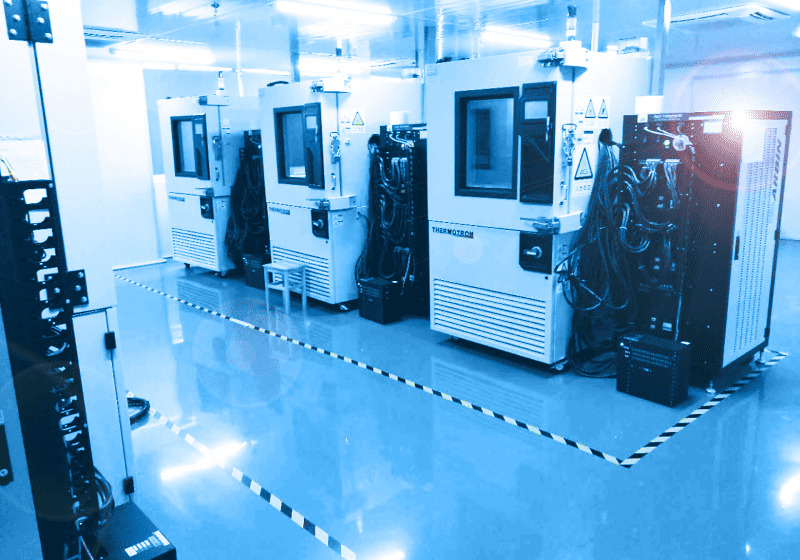 Arbin battery cell testing in a temperature chamber