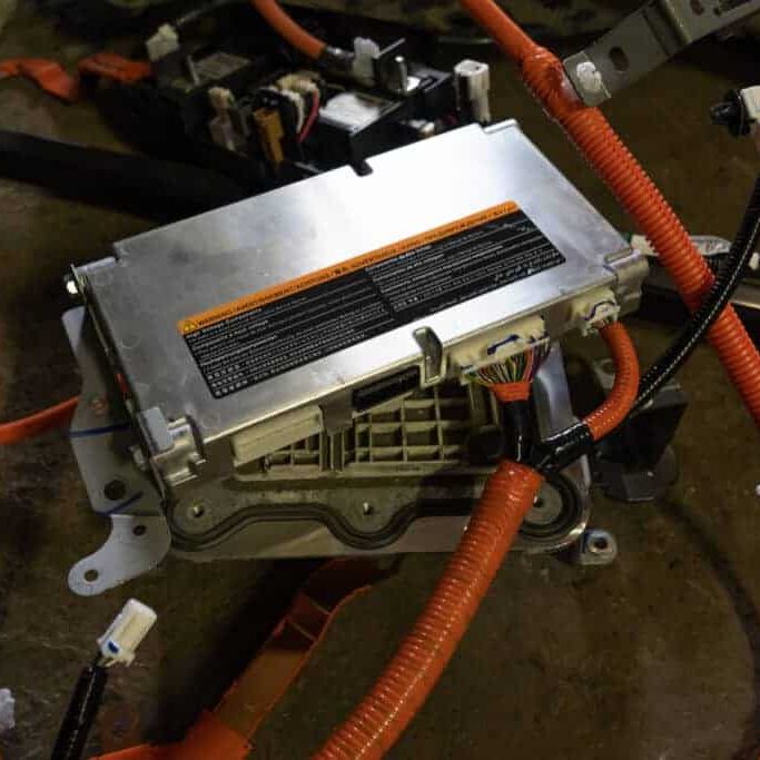BMS or battery management system from an electric car Nissan Leaf.